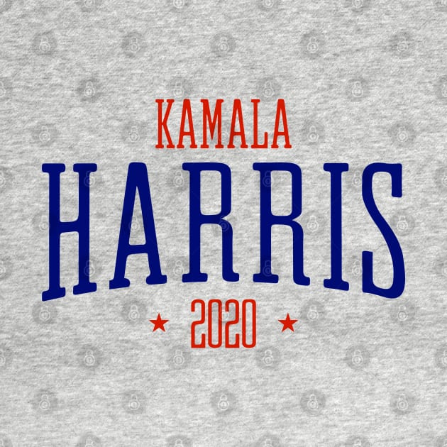 Kamala Harris Presidential race 2020 cool logo with red and blue text by YourGoods